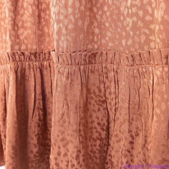 NEW Madewell Mockneck Ruffle-Hem Mini Dress in Cheetah Jacquard, XL - Picture 10 of 16